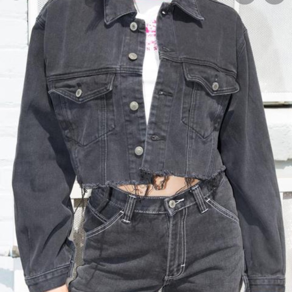 Brandy Melville/John Galt Kira Denim Jacket Black